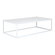 Mesa de Centro Amur Rectangular Mármol Blanca