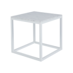 Mesa Lateral Amur Mármol Blanco